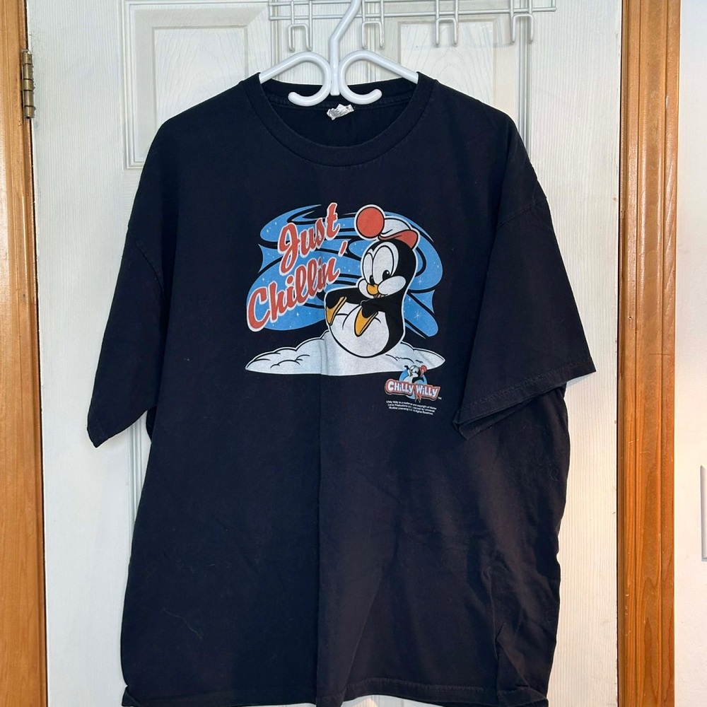 Navy Blue Graphic T-Shirt with Chilly Willy